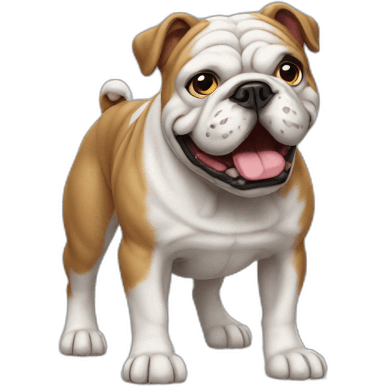 Dog Bulldog full-height emoji