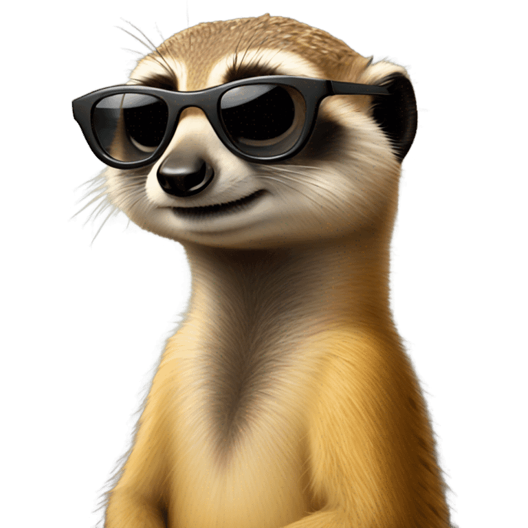 Meerkat with sunglasses  emoji