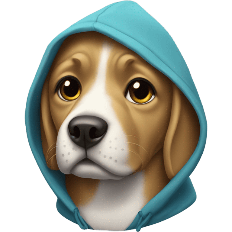 dog wearing a hoodie  emoji