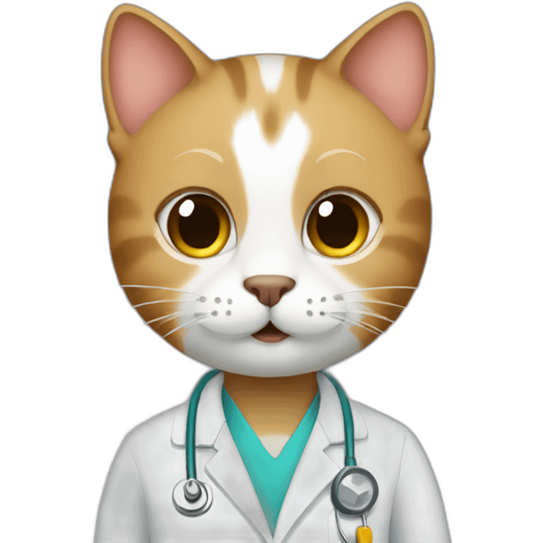 cat doctor emoji