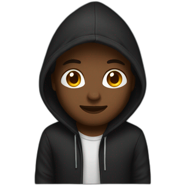 Black hoodie  emoji