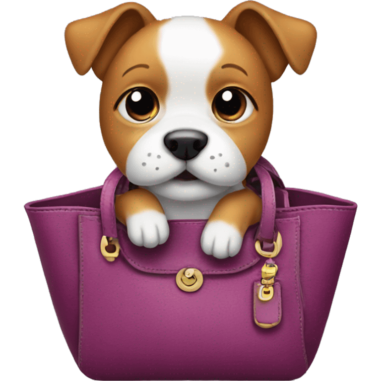 Dog in a purse  emoji