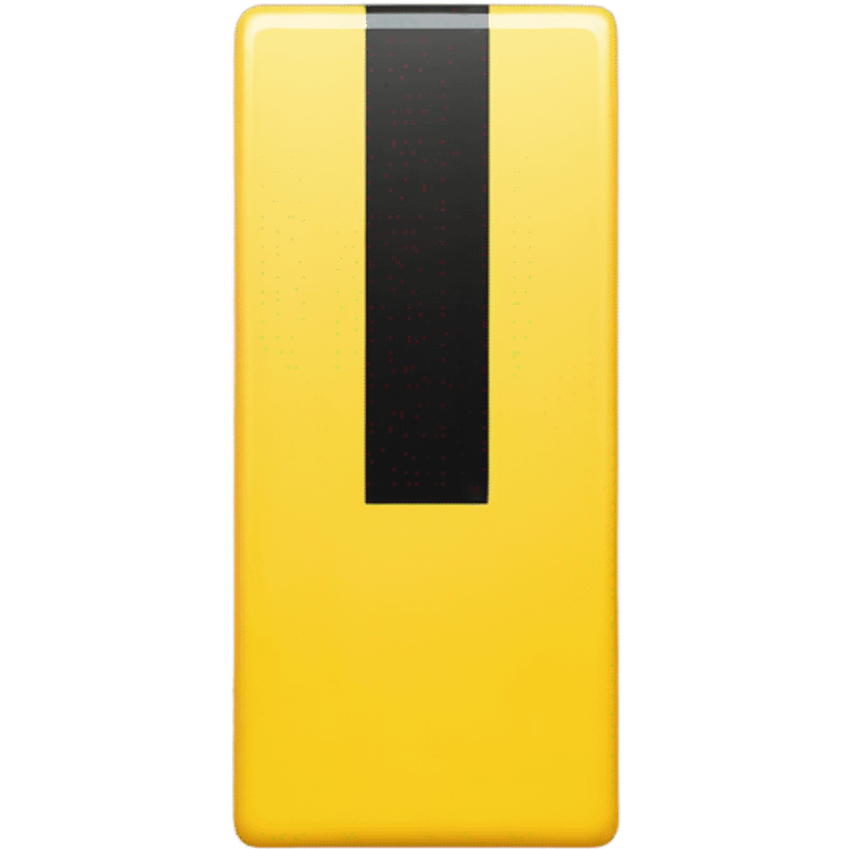 A Yellow block with 2 black vertical lines  emoji