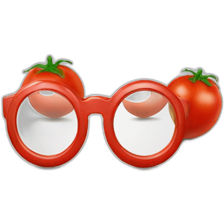 Tomate Avec lunette emoji