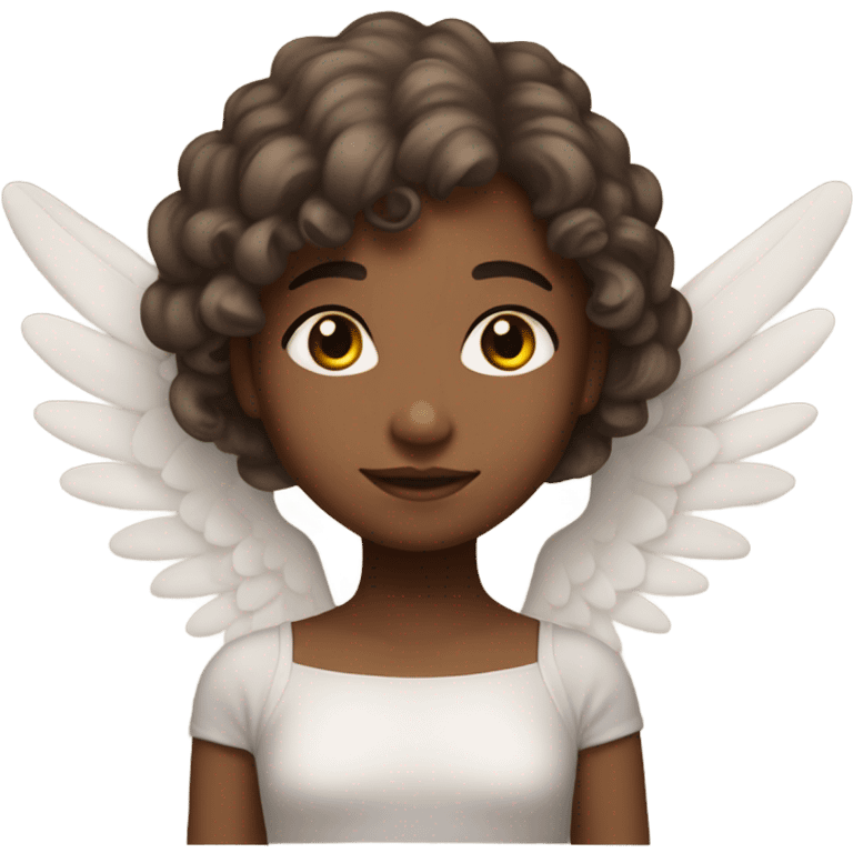 Brown angel girl  emoji