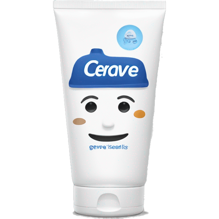 cerave face wash bottle  emoji