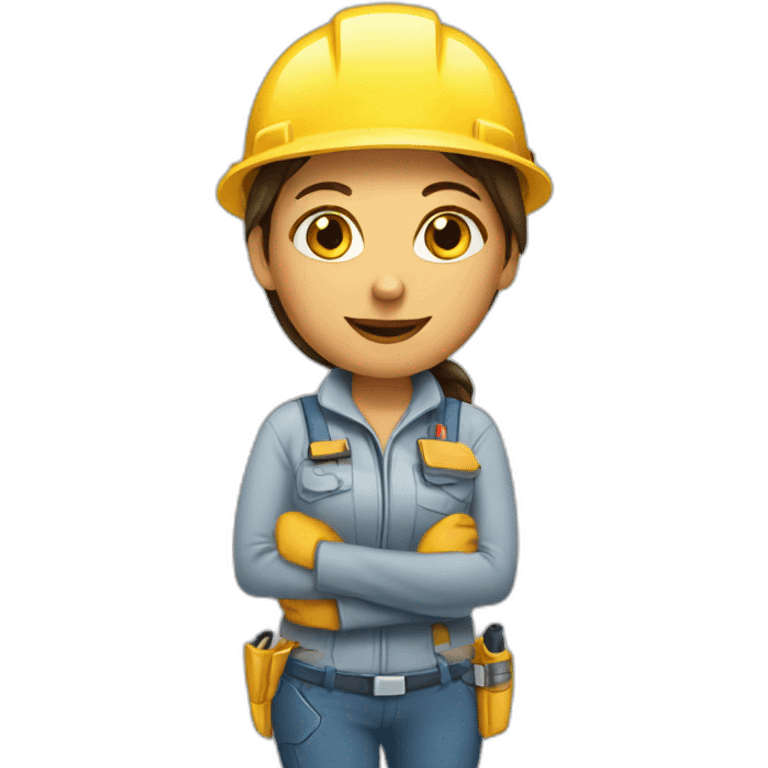 female drywall expert emoji