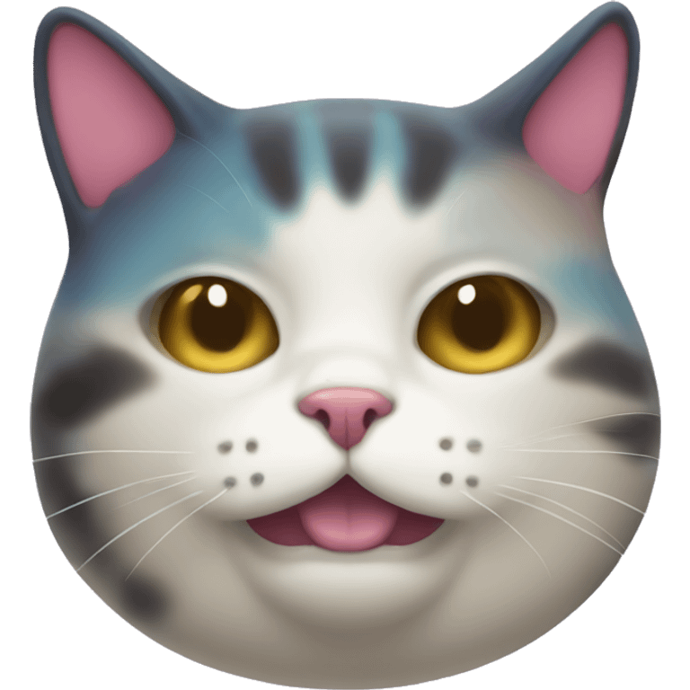 blobcat in trans colors emoji