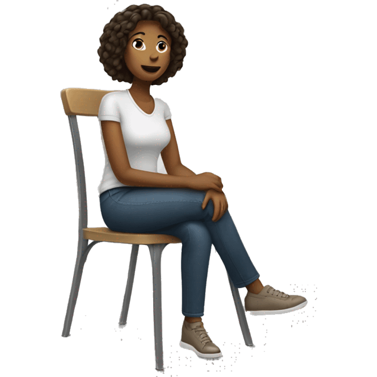 woman sitting on a chair emoji