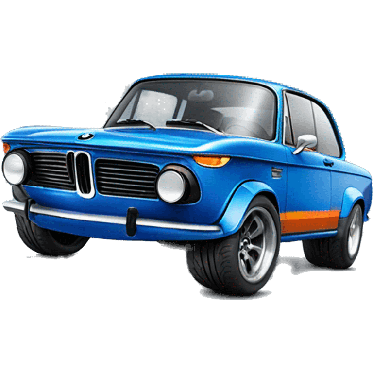 Blue BMW 2002 hot wheels  emoji