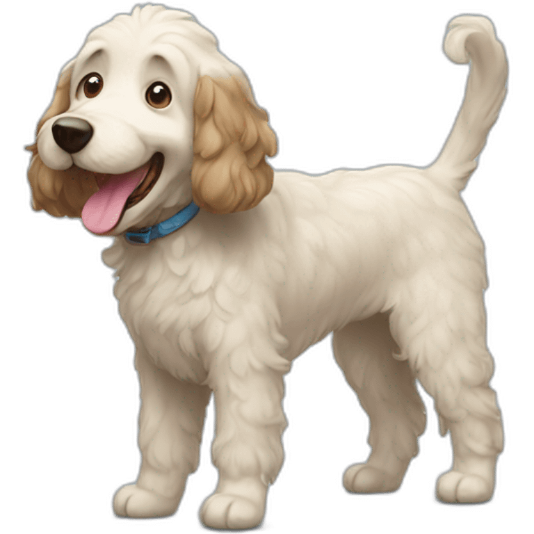 happy doodle dog emoji