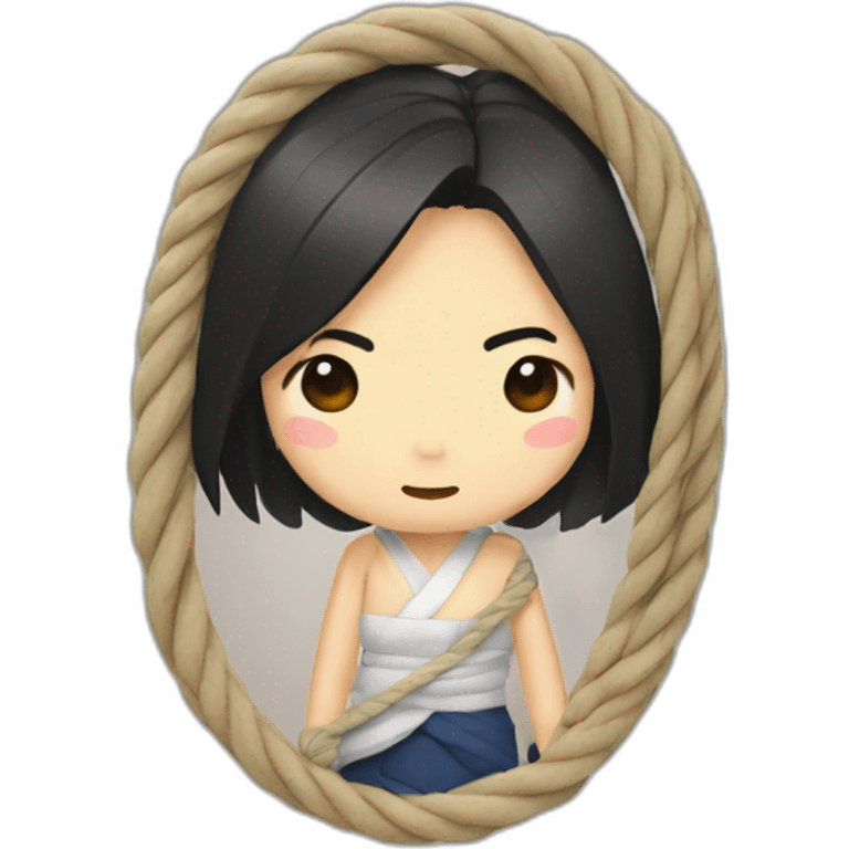 mitski wrapped in rope emoji