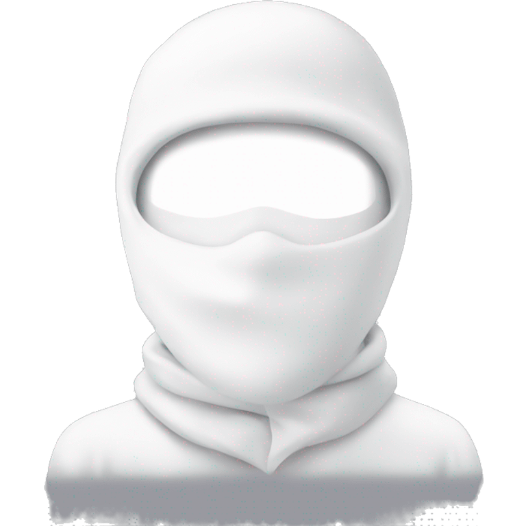 white ski mask emoji