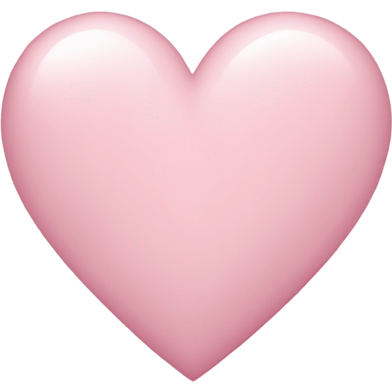 Light pink heart emoji