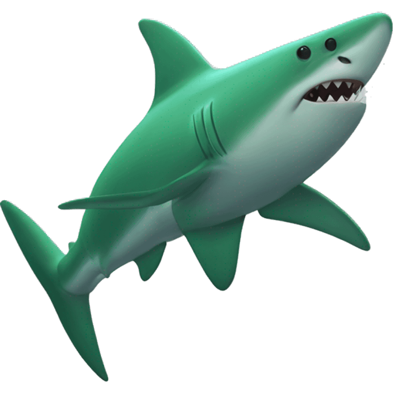 green shark emoji