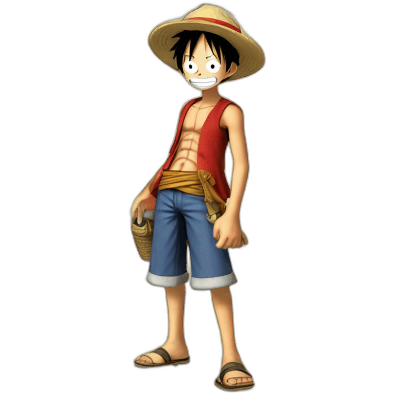 Luffy use gomu gomu no pistol emoji