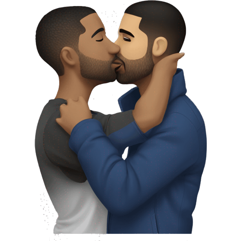 Drake kissing Ishowspeed emoji