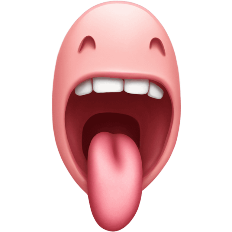 a human tongue emoji emoji