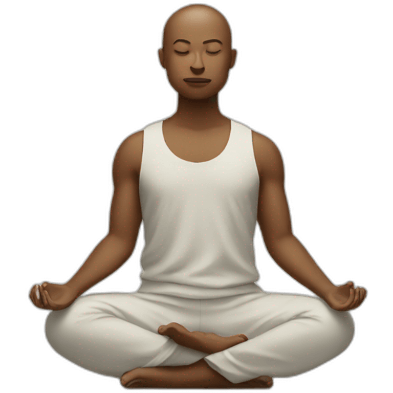 Person meditating emoji