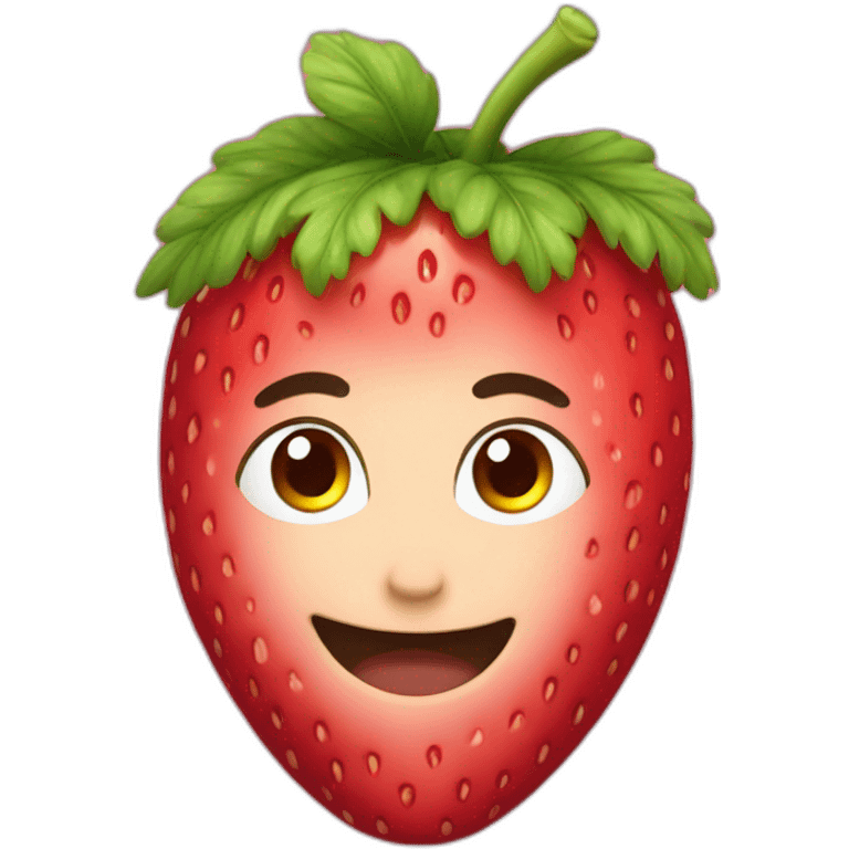 Une fraise emoji