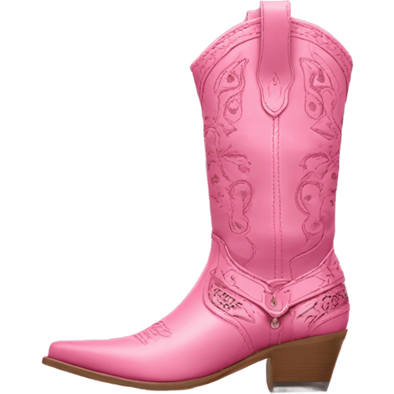 Pink cowgirl boots emoji