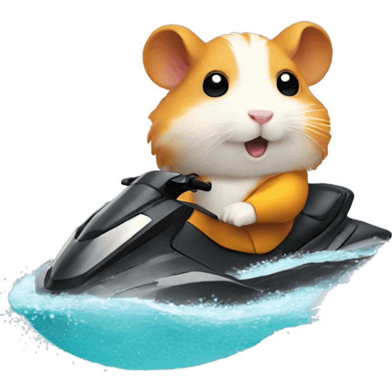 hamster on jetski emoji