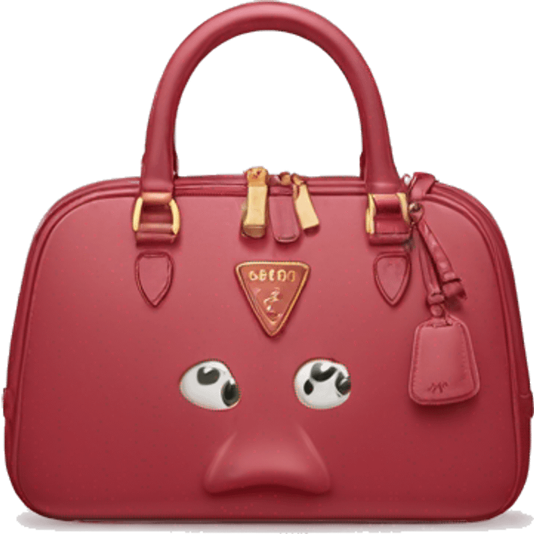 prada saffiano bag emoji