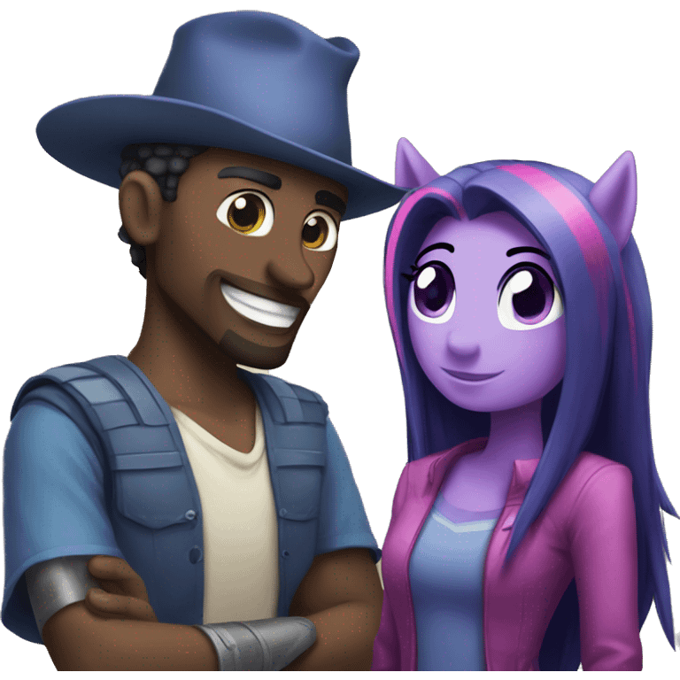 mordecai and twilight sparkle emoji