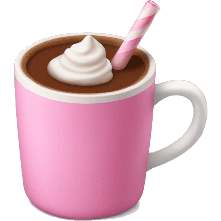 Pink hot chocolate  emoji