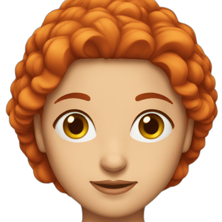 red hair turkish lady emoji