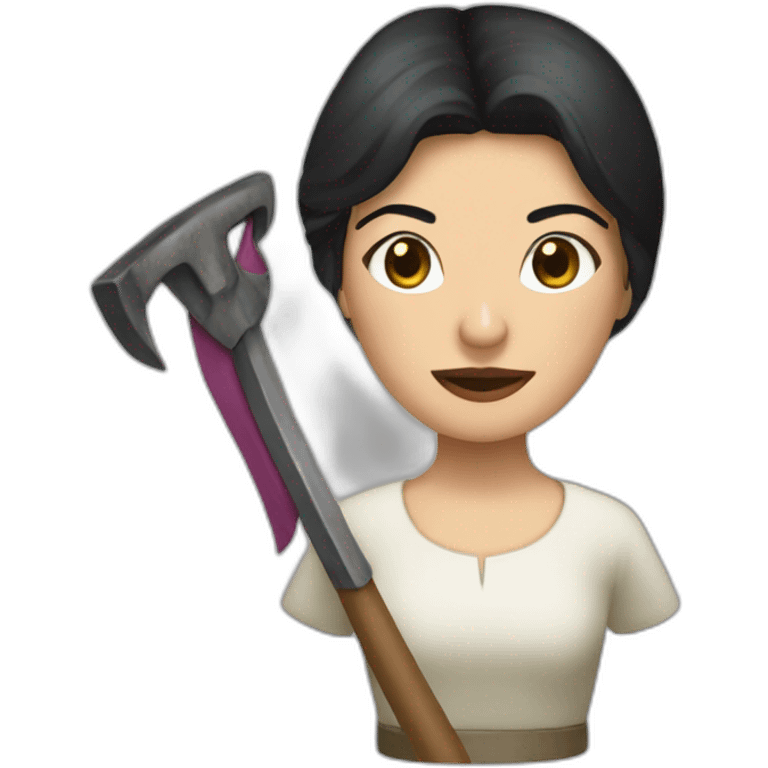 Isabel Díaz Ayuso scythe emoji