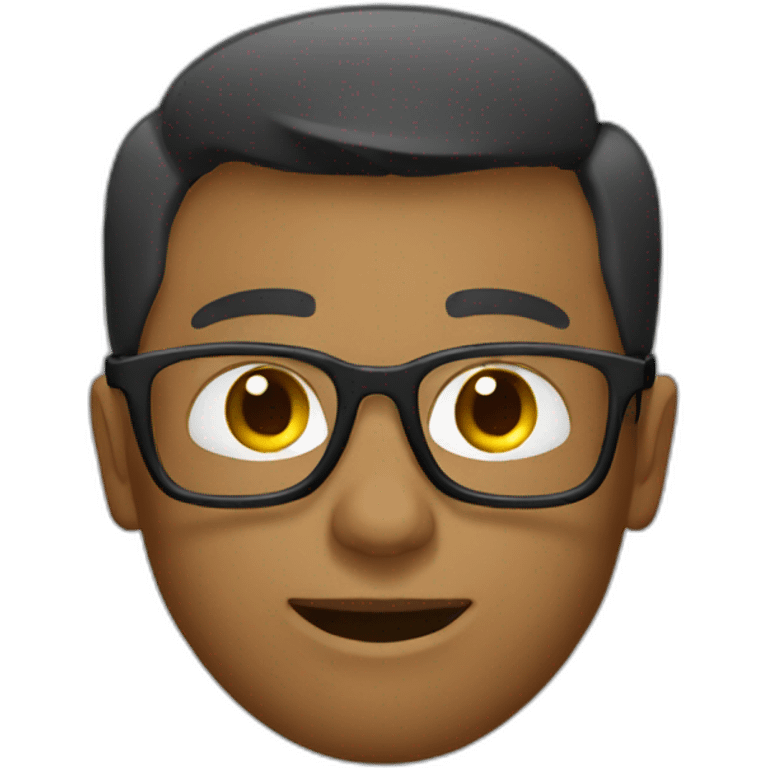 Garçon à lunettes emoji