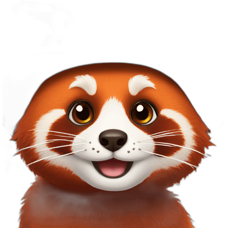 red panda in a hat emoji