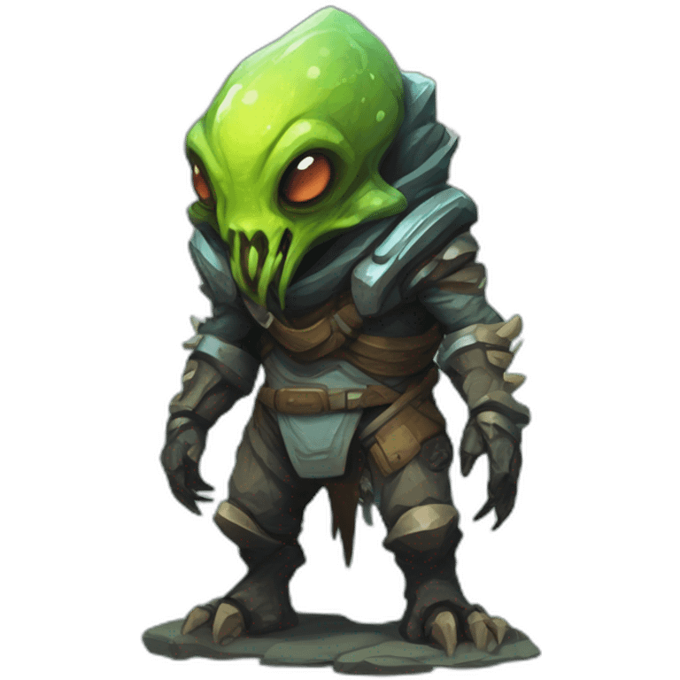 alien mountain creature scifi roguelike rpg style inspired by slay the spire digital art emoji