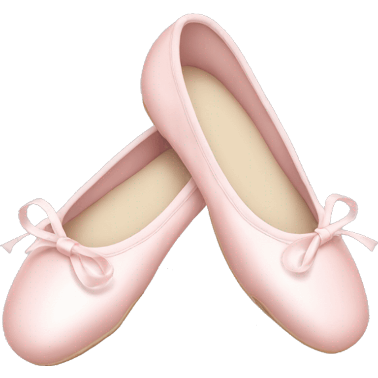 Pale pink ballet shoes emoji