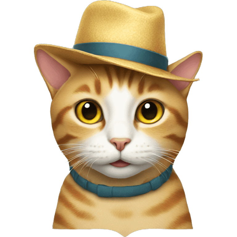 Cat with a hat emoji