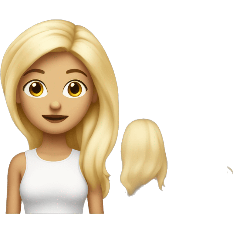 Blondie liter girl emoji