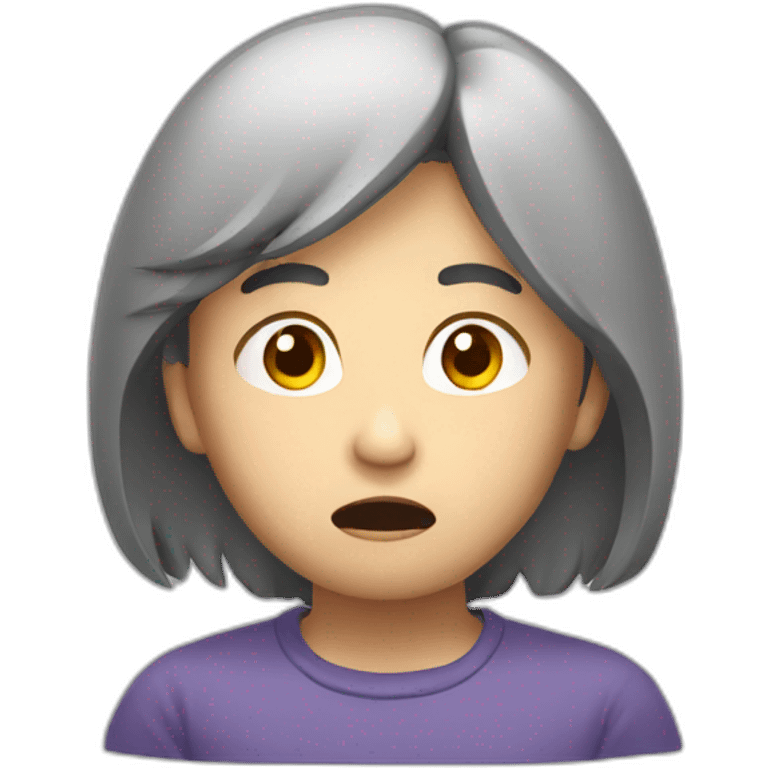 asian worried emoji