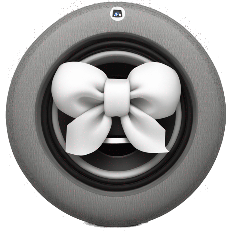 JL audio subwoofer with white bow emoji