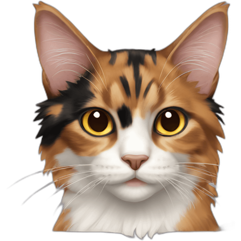 Calico maincoon emoji