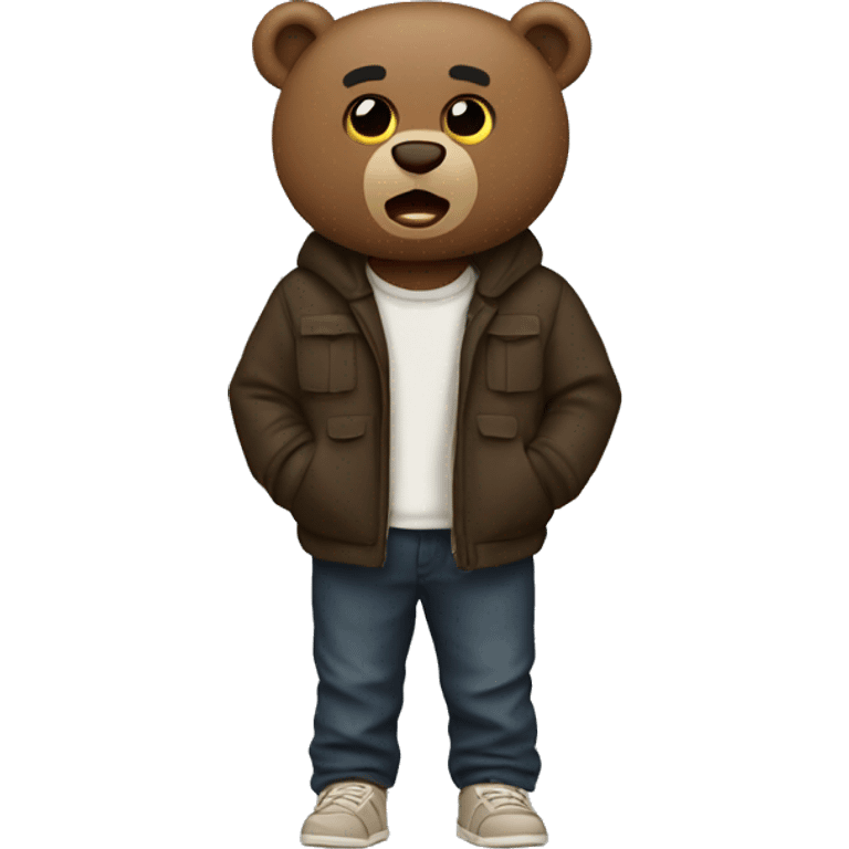 kanye west bear emoji