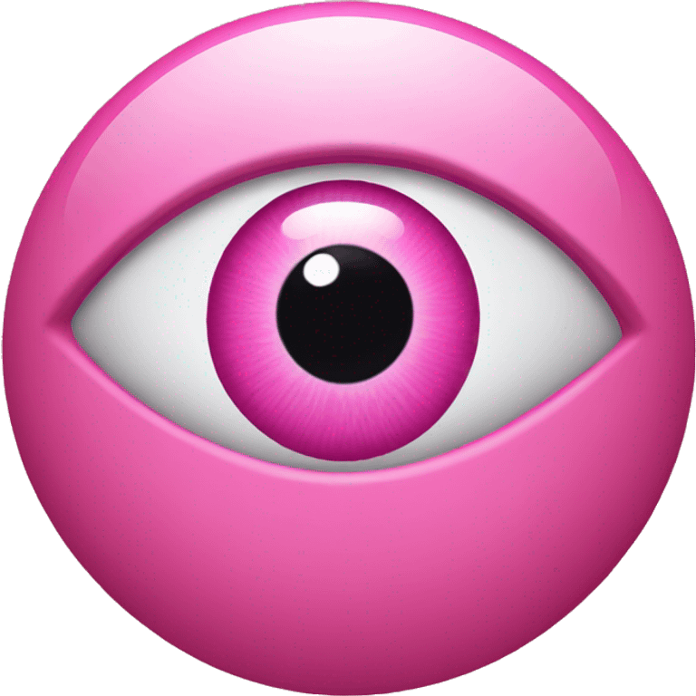 pink evil eye emoji