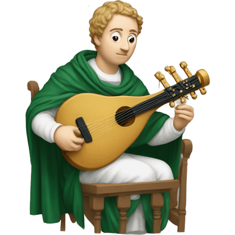 Petrarch playing the lyre emoji