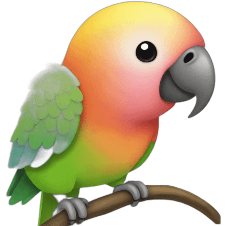 lovebird parrot mango emoji