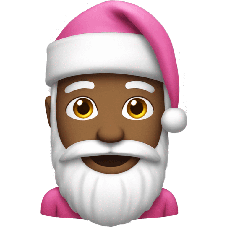 Pink Santa emoji