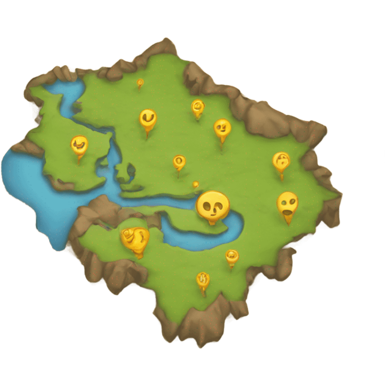  a mysterious map emoji