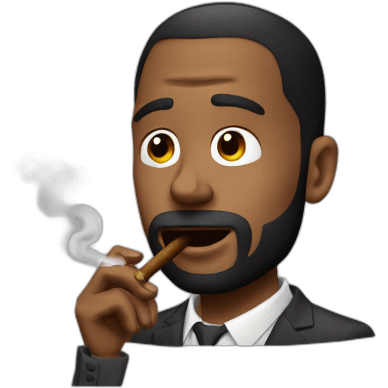 Andrew Tate smoking a cigar emoji