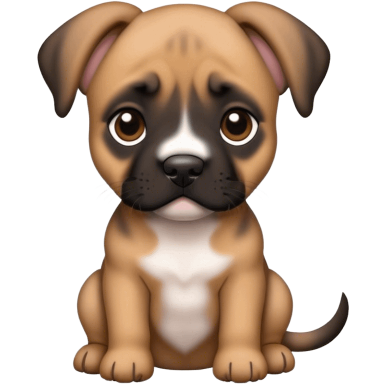 Preso Canario Puppy brown and black colored emoji