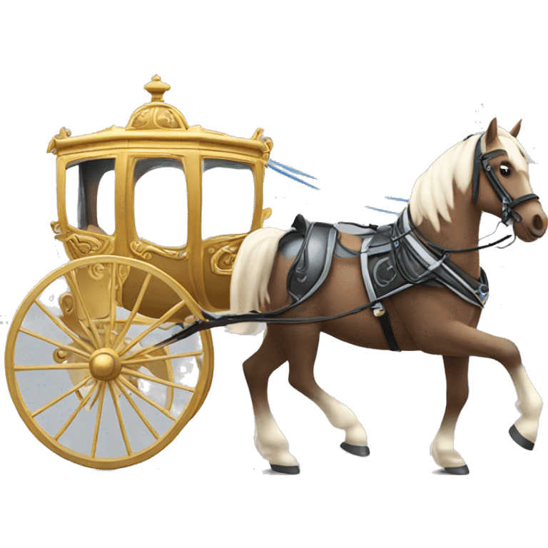 Cinderella Horse and carriage emoji