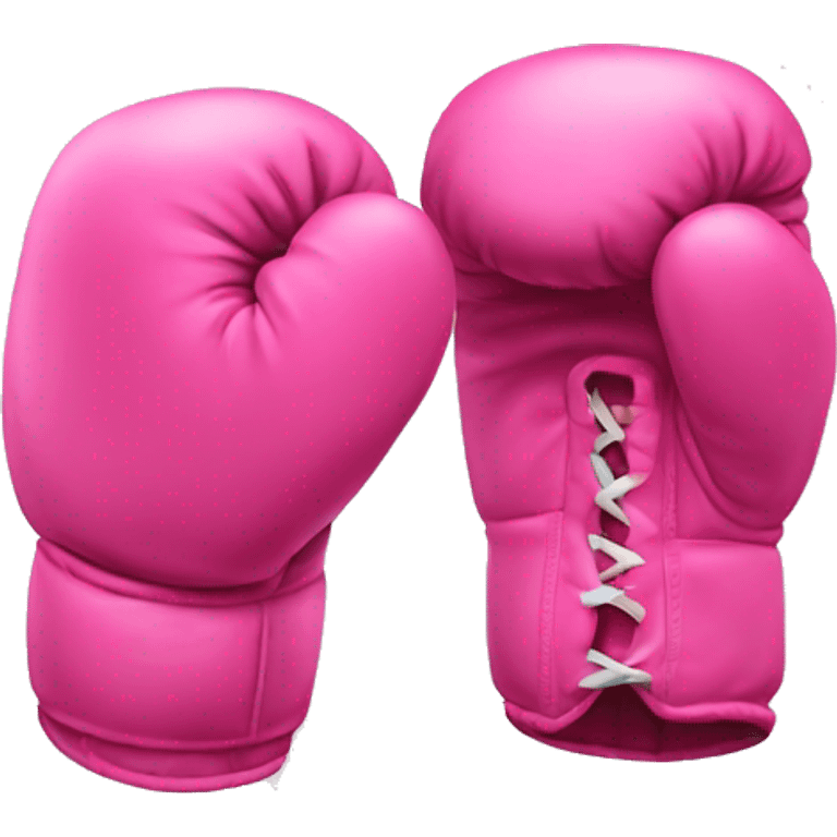 pink boxing gloves emoji